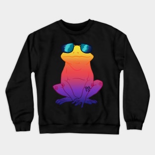 Cool frog with glasses! Crewneck Sweatshirt